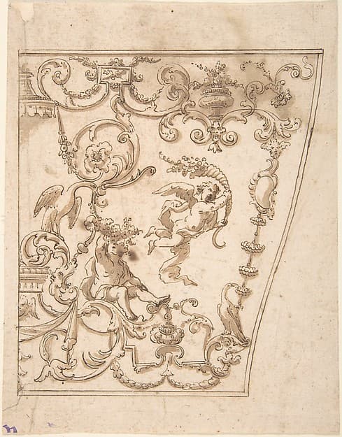 Design for the Decorated Panel of a Carriage