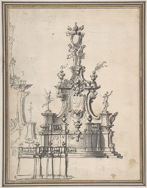 Design for a Catafalque or a Tomb Monument