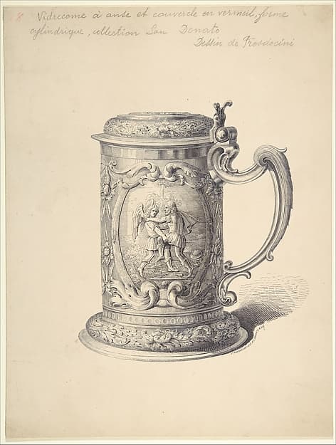 Preparatory Drawing for an Illustration of a Tankard from the Demidov Collection