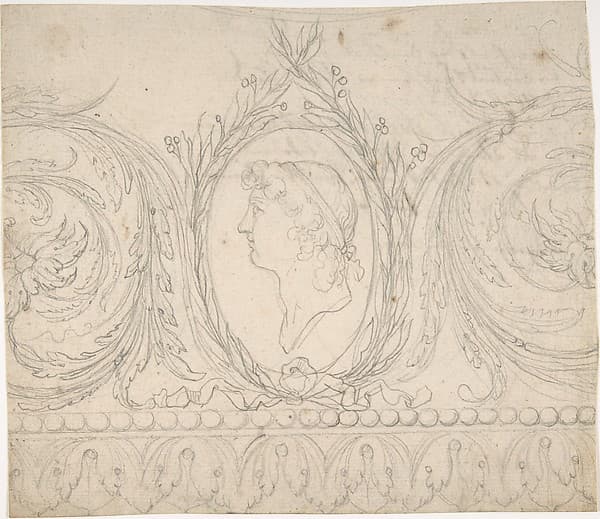 Ornament with Profile Portrait