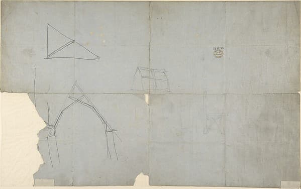 Sketches for an Ecclesiastical Stall (recto and verso)
