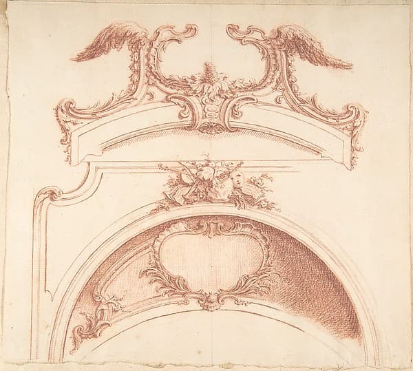 Preparatory Studies for Plates 90 and 91 of "Maisons de plaisance," Volume II