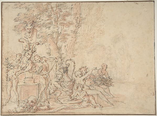 Satyrs Preparing for a Festival