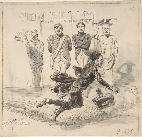Illustration in Jérôme Paturot, by Louis Reybaud, Paris, 1846