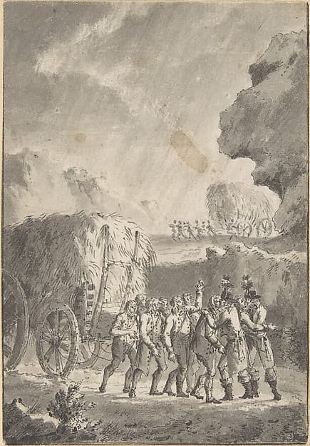 Drawing for a Plate From "Gravures historiques des principaux événements Depuis l'Ouverture des Etats Generaux ..." Paris 1789