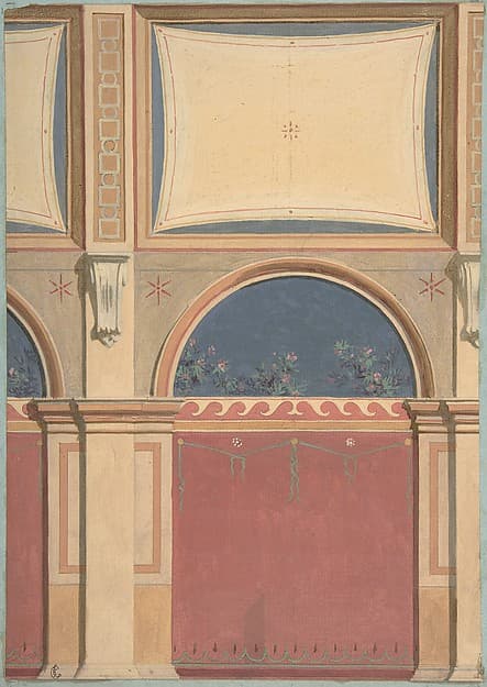 Design for Elevation of Gallery Bay, Deepdene, Dorking, Surrey