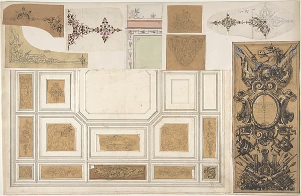 Nine Miscellaneous Designs for the de la Rochejaqulein Family
