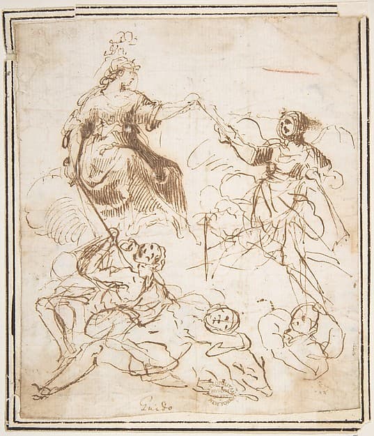 Group of Five Allegorical Figures