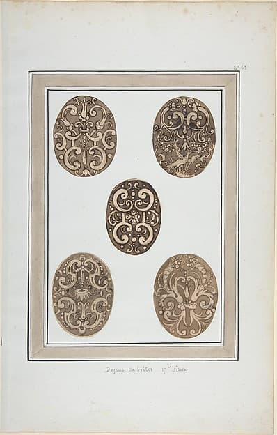 Oval Ornament Designs for Boxes