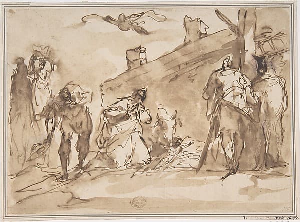 Sketch for Adoration of the Kings