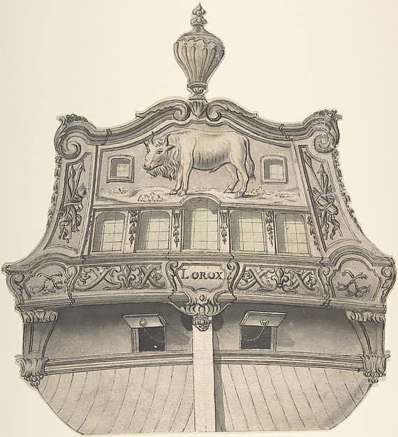Design for Stern of the Boat "Lorox"