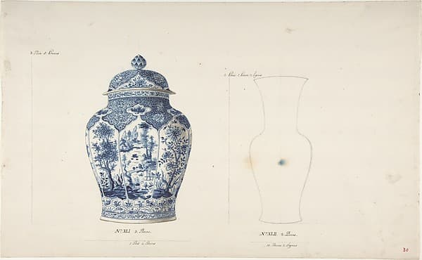 Design for Two Vases