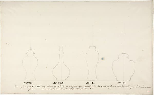 Design for Four Vases
