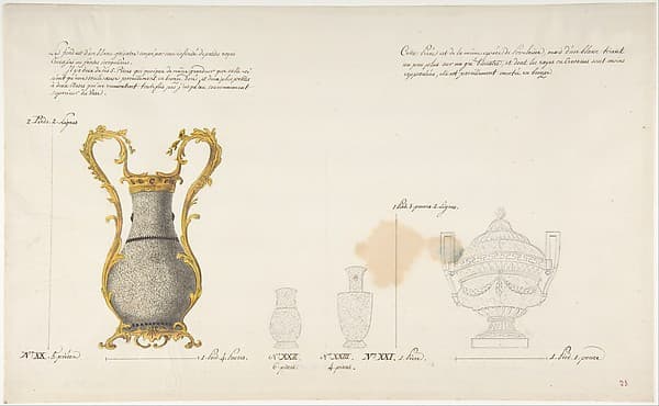 Design for Four Vases