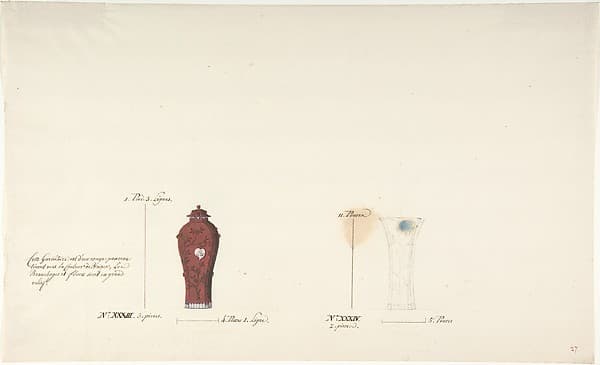Design for Two Vases