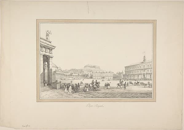 View of Naples: Place Royale