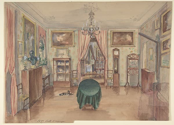 Drawing of an Interior: Salle à manger