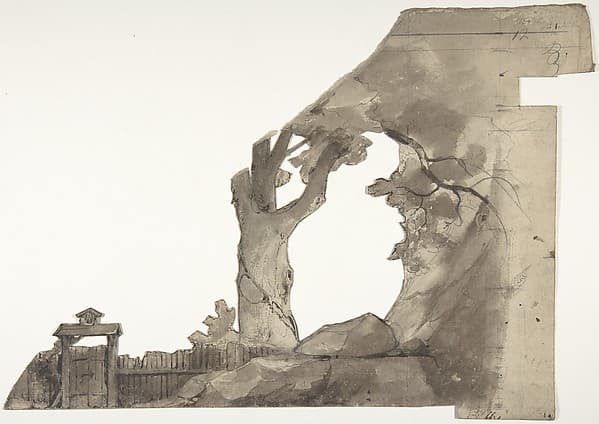 Design for a Stage Set at the Opéra, Paris