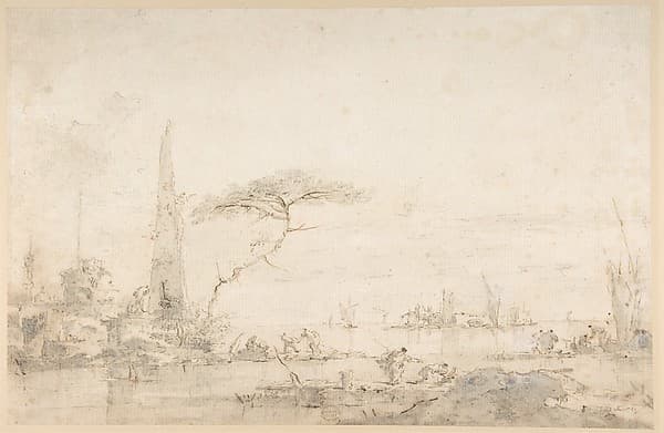 Lagoon Capriccio with an Obelisk