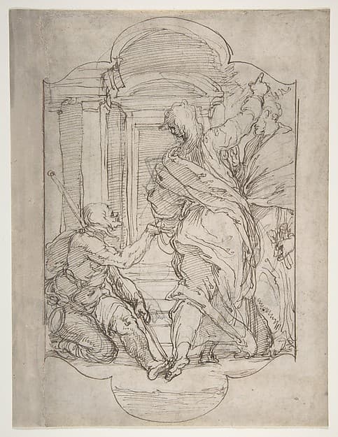 Saint Peter and Saint John Healing a Cripple at the Gate of the Temple
