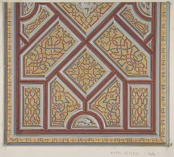 Design for Ceiling Decoration in the Hôtel de Pless, Berlin