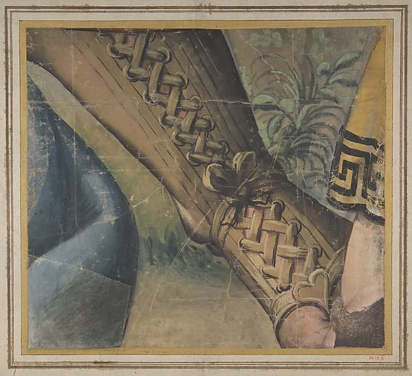 Fragment of a Tapestry Cartoon: Foot in a Buskin, Drapery, and a Plant