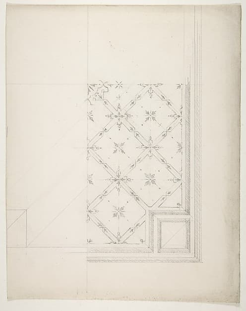 Partial design for the decoration of a ceiling