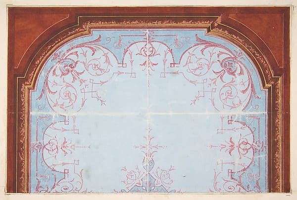 Partial design for painted ceiling