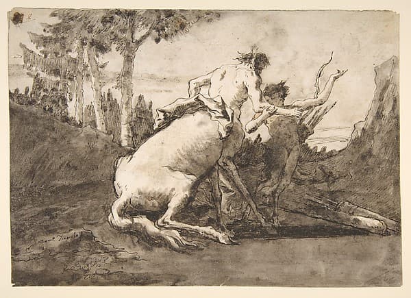 Centaur with a Young Satyr