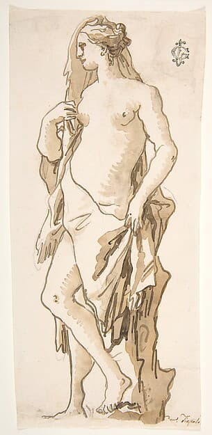 Study of a Garden Sculpture: Iole