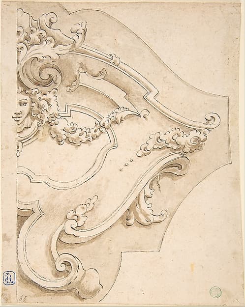 Design for Half Cartouche with Mask
