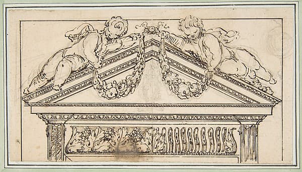 Study of a Pediment