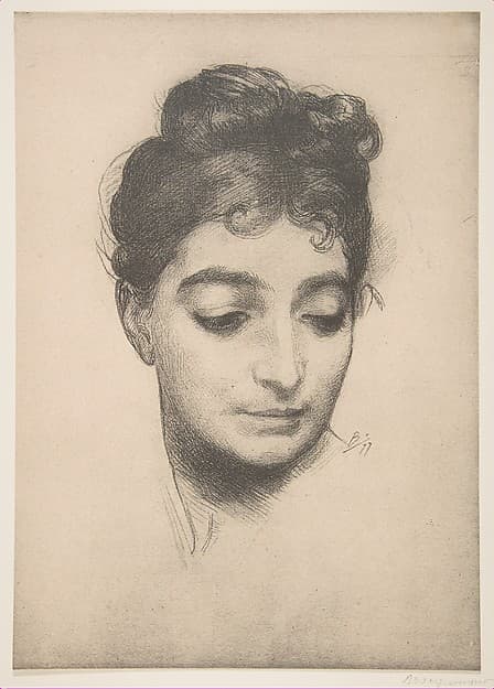 Woman's Head, from "L'Estampe Moderne"
