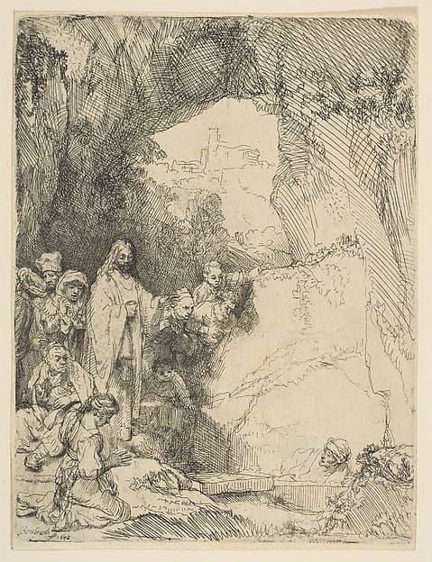 The Raising of Lazarus, small plate