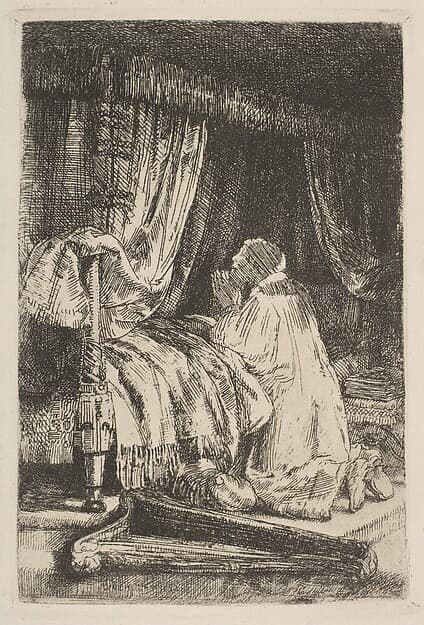 David in Prayer (facsimile)