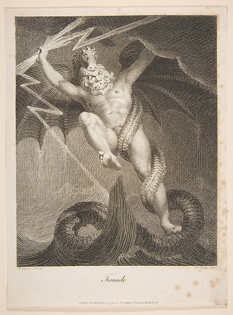 Tornado–Zeus Battling Typhon, from Erasmus Darwin's "The Botanic Garden"