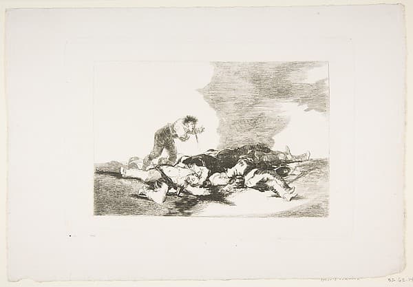 Plate 12 from "The Disasters of War" (Los Desastres de la Guerra): 'This is what you were born for' (Para eso habeis nacido)