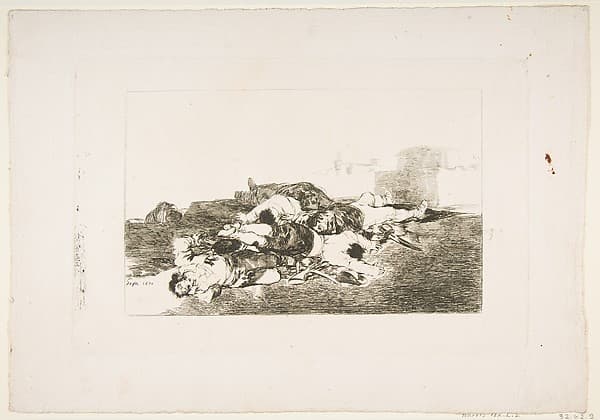 Plate 22 from "The Disasters of War" (Los Desastres de la Guerra): 'Even worse' (Tanto y mas)