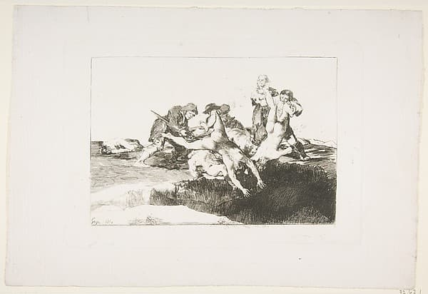 Plate 27 from "The Disasters of War" (Los Desastres de la Guerra): 'Charity' (Caridad)