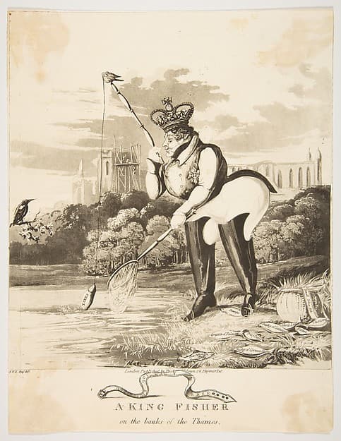 A King Fisher on the Banks of the Thames