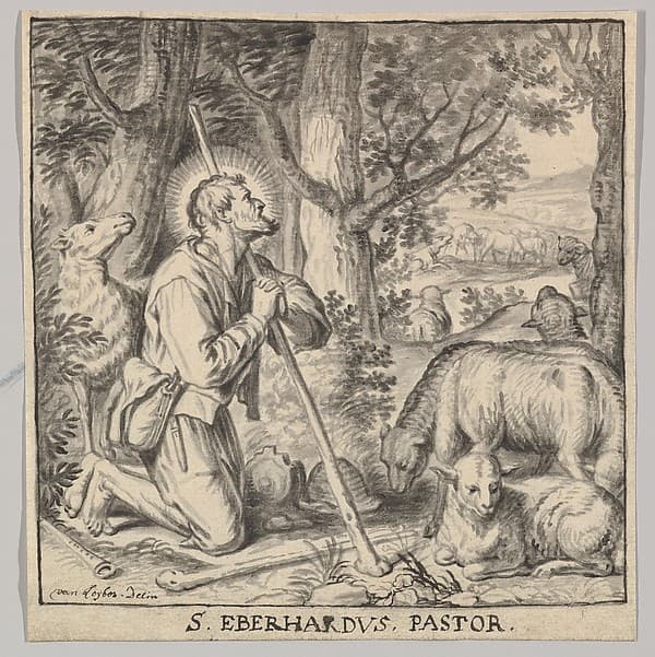 Saint Eberhard of Tüntenhausen as a Shepherd