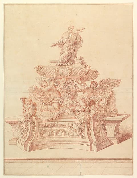 The Silver Tomb of St. John Nepomuk in the Cathedral of St. Veit's Prague, designed by Fischer von Erlach, 1729