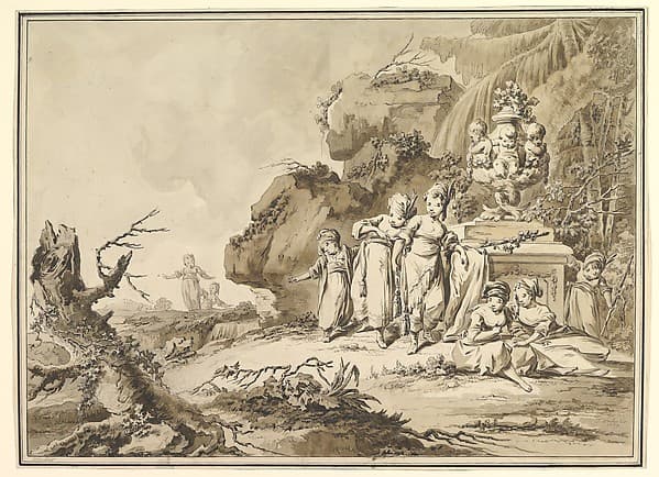 Landscape with Children in Oriental Costume