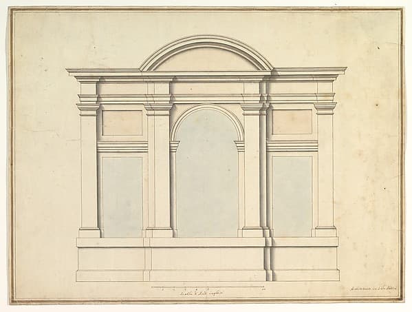 Elevation of Wall Decoration in the Villa Medici