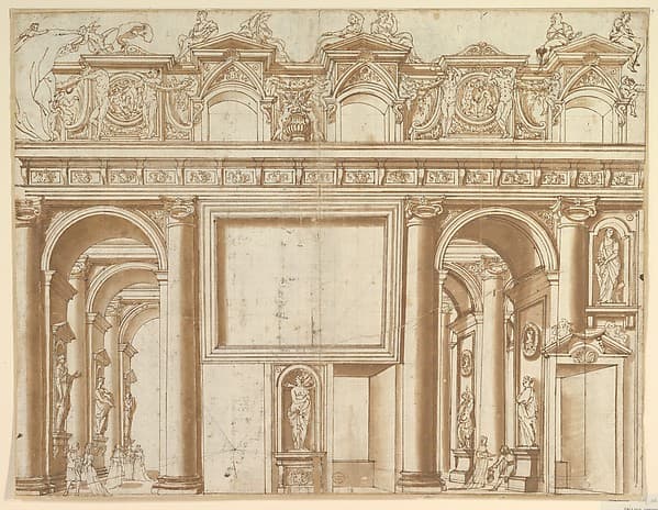 Architectural Design or Stage Set for the Colonna Family