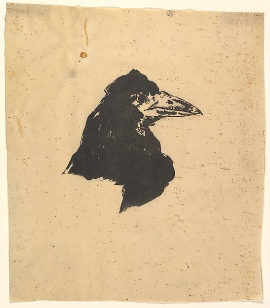 Design for the poster and cover for The Raven by Edgar Allan Poe