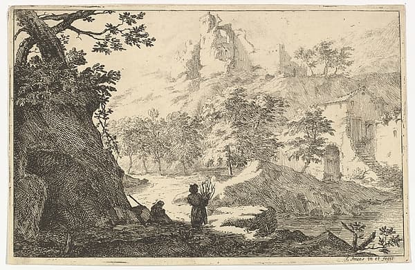 Landscape with Ruins of a Castle on a Hill