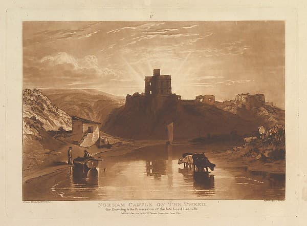 Norham Castle on the Tweed (Liber Studiorum, part XII, plate 57)