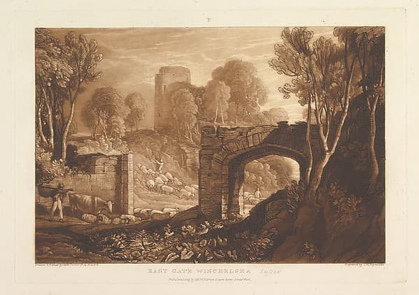 East Gate, Winchelsea, Sussex (Liber Studiorum, part XIV, plate 67)