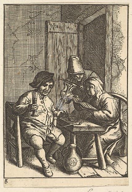 Singing Couple and Violin